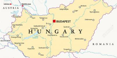 Lokalizacja Budapeszt mapa świata