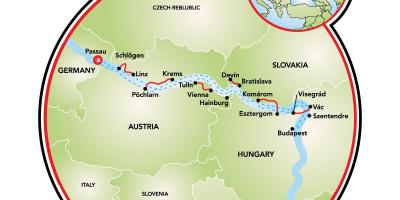 Rower mapie Budapesztu