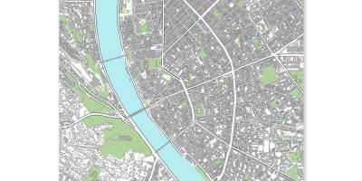 Mapa Budapesztu wydrukować mapę 