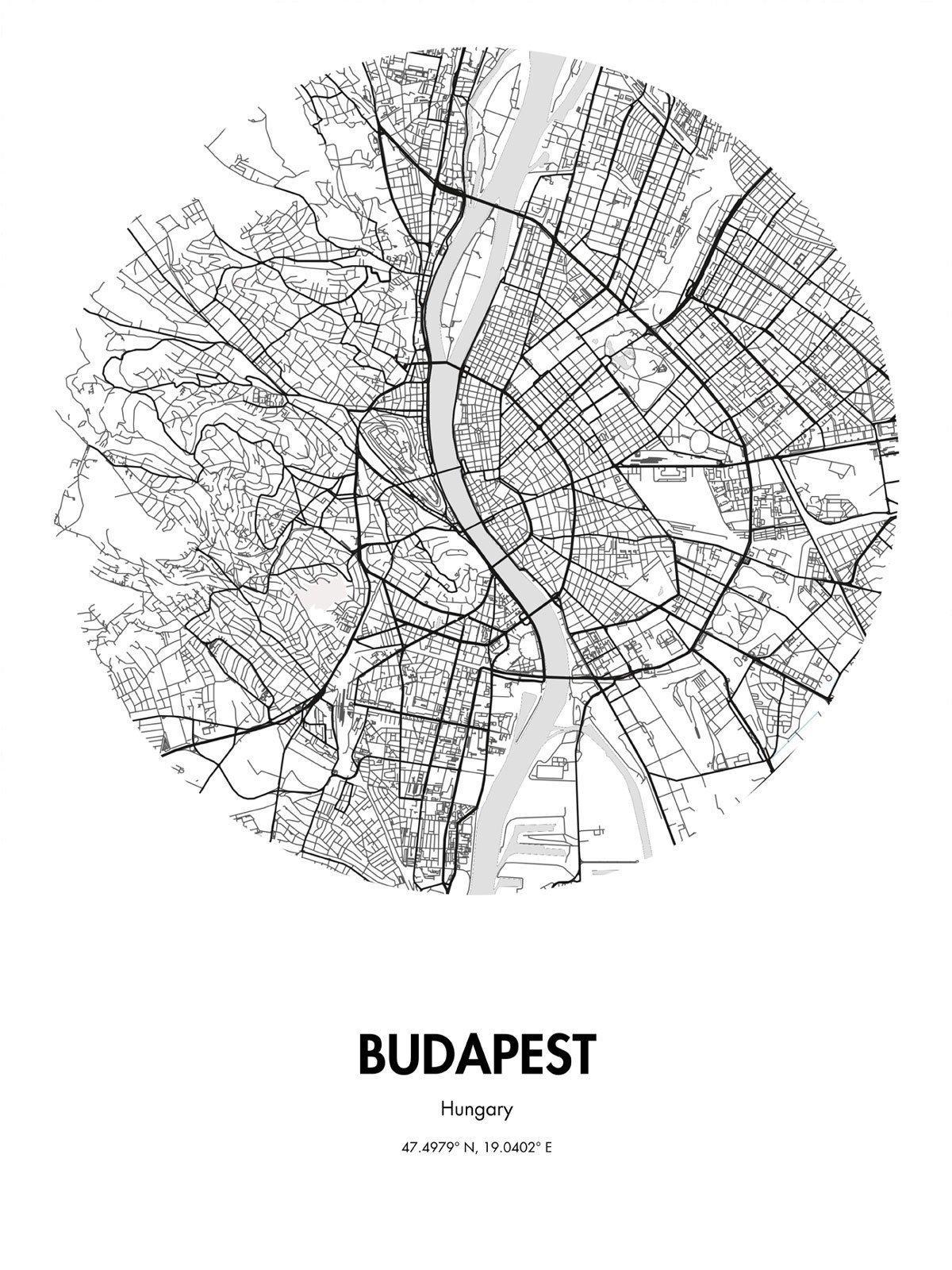 mapa Budapeszt, street-art