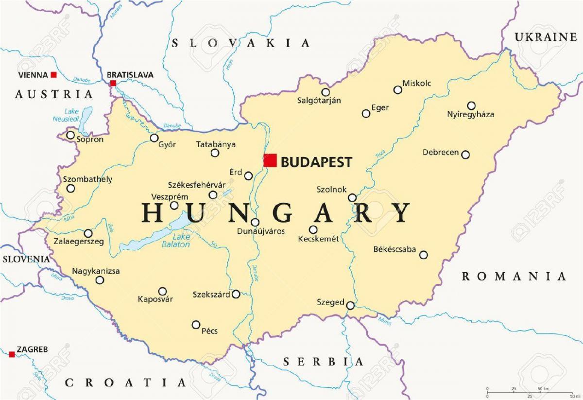 lokalizacja Budapeszt mapa świata