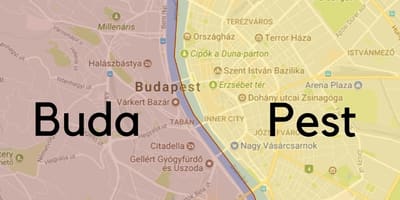 Budapeszt dzielnice mapie