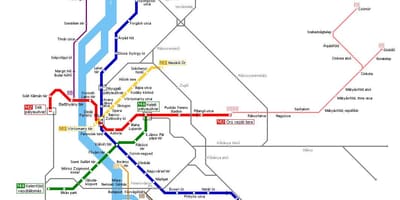 Mapa Budapesztu хев