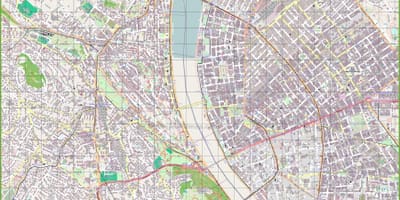 Mapa ulic w Budapeszcie, Węgry