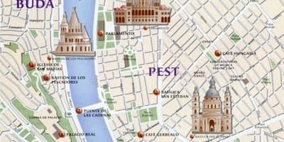 Budapeszt zabytki mapa