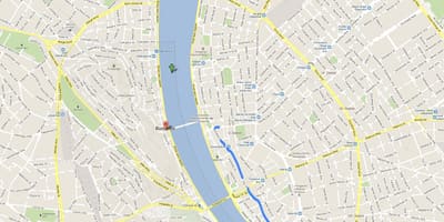 Mapę ulica Váci utca w Budapeszcie